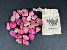 Bag of Pink polished quartz stones