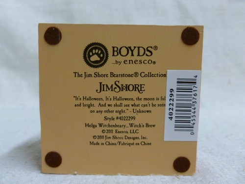 Jim Shore Boyds Helga Witchenbeary Witch's Brew 4022299 NIB Halloween - Picture 5 of 6