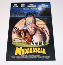 ACTOR COMEDIAN CEDRIC THE ENTERTAINER SIGNED MADAGASCAR 12x18 MOVIE POSTER W/COA