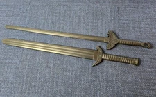 Black Tai Chi Heavy Duty Sword Martial Arts Kung Fu Practice Training Swords 2x