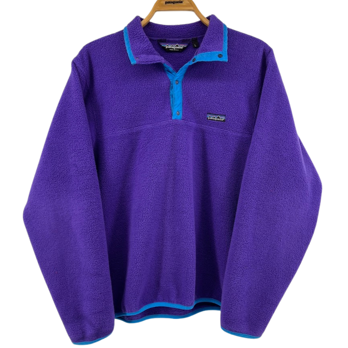 VTG 80's Patagonia Men's Purple Fleece Snap T Pullover VTG 80's Patagonia Men's Purple Fleece Snap T Pullover
