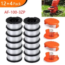 For BLACK + DECKER AF-100-3ZP 30ft .065" String Trimmer 12* Spool Line & 4* Cap