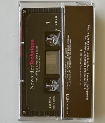 ORIGINAL Vtg NEW ORDER Cassette TECHNIQUE Tape Album TESTED