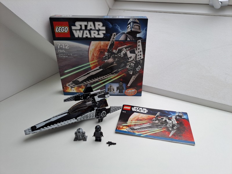 LEGO Star Wars Imperial V-Wing Starfighter 7915, 100% complete with BA + BOX