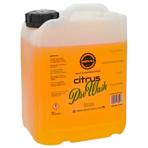 Infinity Wax Citrus Pre-Wash Concentrate 5 Litre