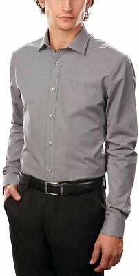 dkny men's slim fit dress shirt Fitted 3/4 Sleeve Layering Shell main image 0