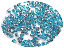 600 Preciosa Czech Glass Fire Polished Round Beads 4mm Aqua VL Vitrail Light
