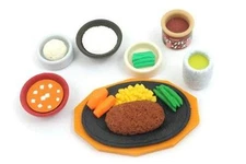Iwako Japanese Erasers Steak Dinner Set S-3876