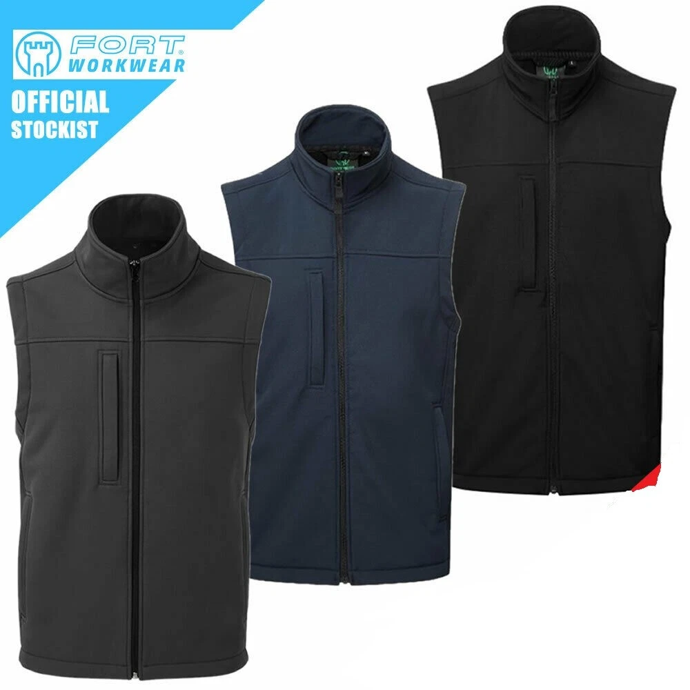 Mens Softshell Bodywarmer Fleece Lined Windproof Sleeveless Work Gilet Zip Up
Opens in a new window