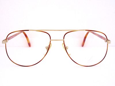 LOZZA 'Prince' Men's Large Aviator Eyeglass Frames Vintage 90s Made in Italy NOS