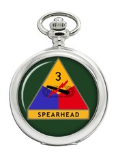 3rd Armored Division US Army Pocket Watch