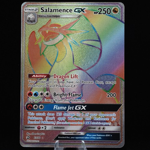 Pokemon TCG - Salamence-GX 73/70 Dragon Majesty Secret Rare - NM - Picture 2 of 3