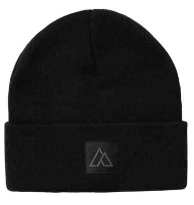 Alpine Design Unisex Core Patch Beanie, Black, One Size