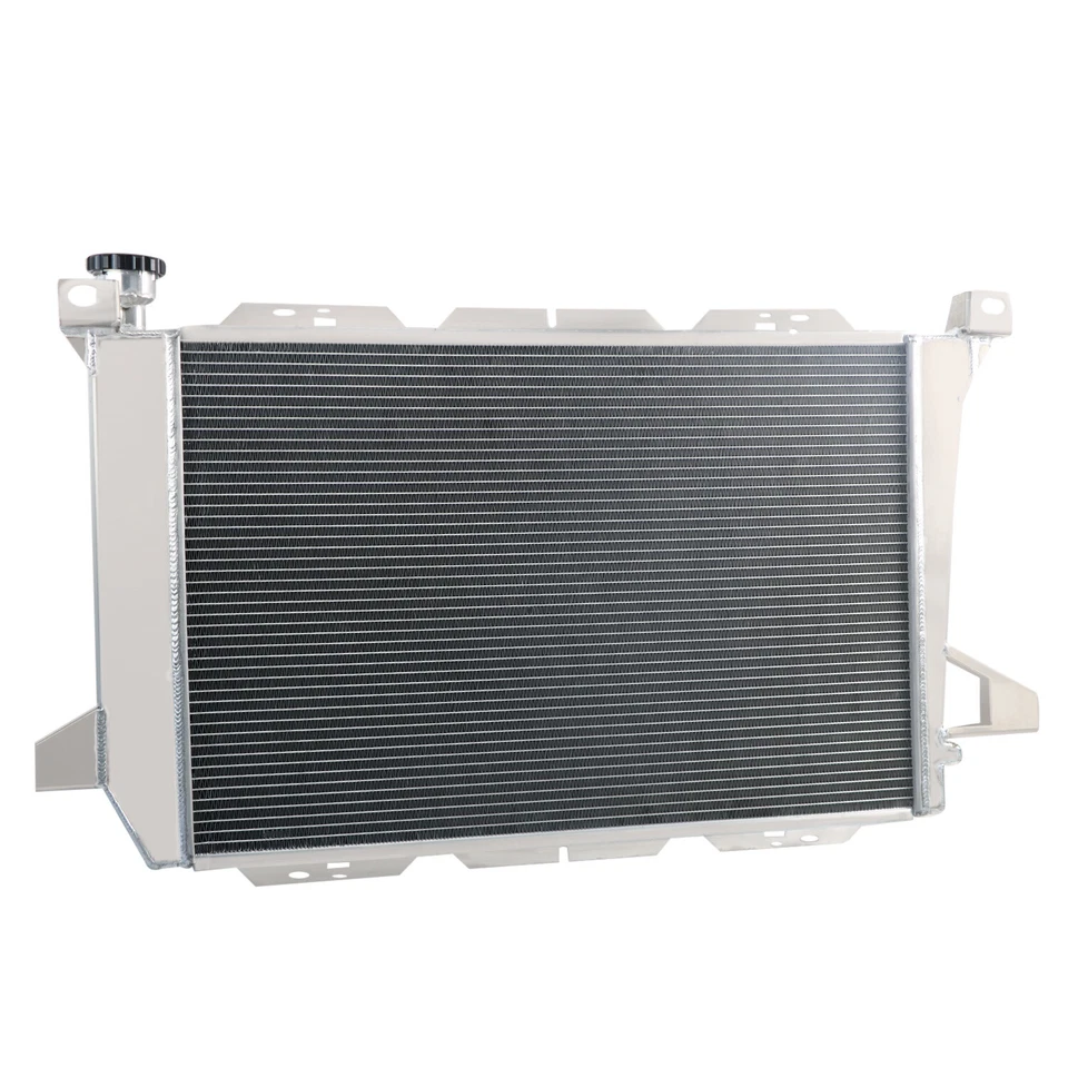 4 Core Aluminum Radiator Shroud Fan Kit For 1985-1996 Ford F150 F250 F350 Bronco — 第 4/4 张图片