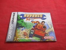 Advance Wars Nintendo Game Boy Advance Instruction Manual Booklet ONLY Z1
