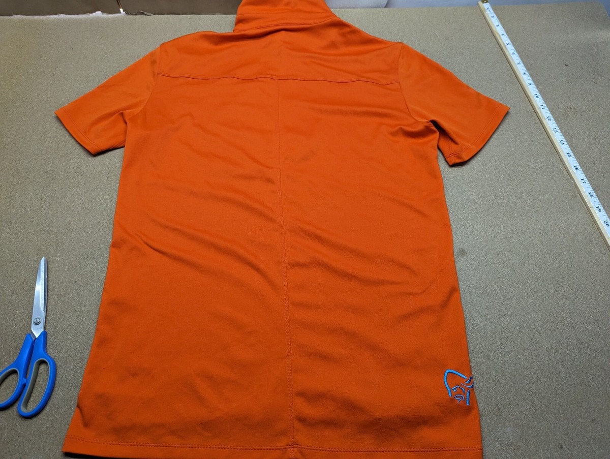 【保証書付】 NORRONA Fjora Short Orange M Size Mens Shirt Polo Equaliser 半袖シャツ