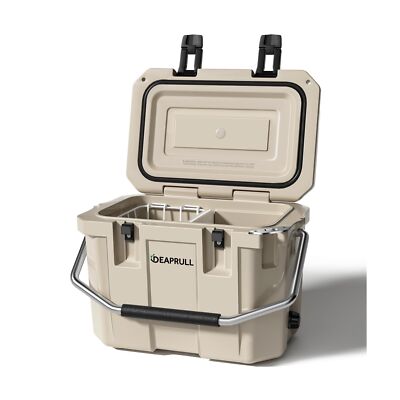 30 Quart Hard Cooler, Insulated Ice Chest Box Holds Ice for More Days, Portab...