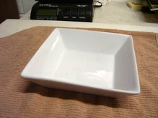 Over and Back "Company's Coming" 6 1/4 Inch Square Soup Bowl, Bright White