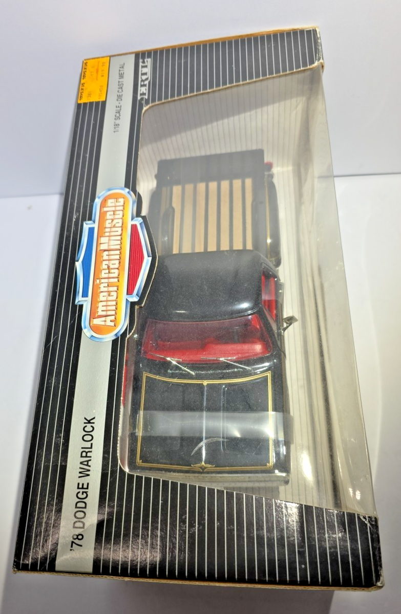 ERTIL 1/18 1978 Dodge Warlock ミニカー Ertl American Muscle 1978 Dodge Warlock Collector's Edition Black