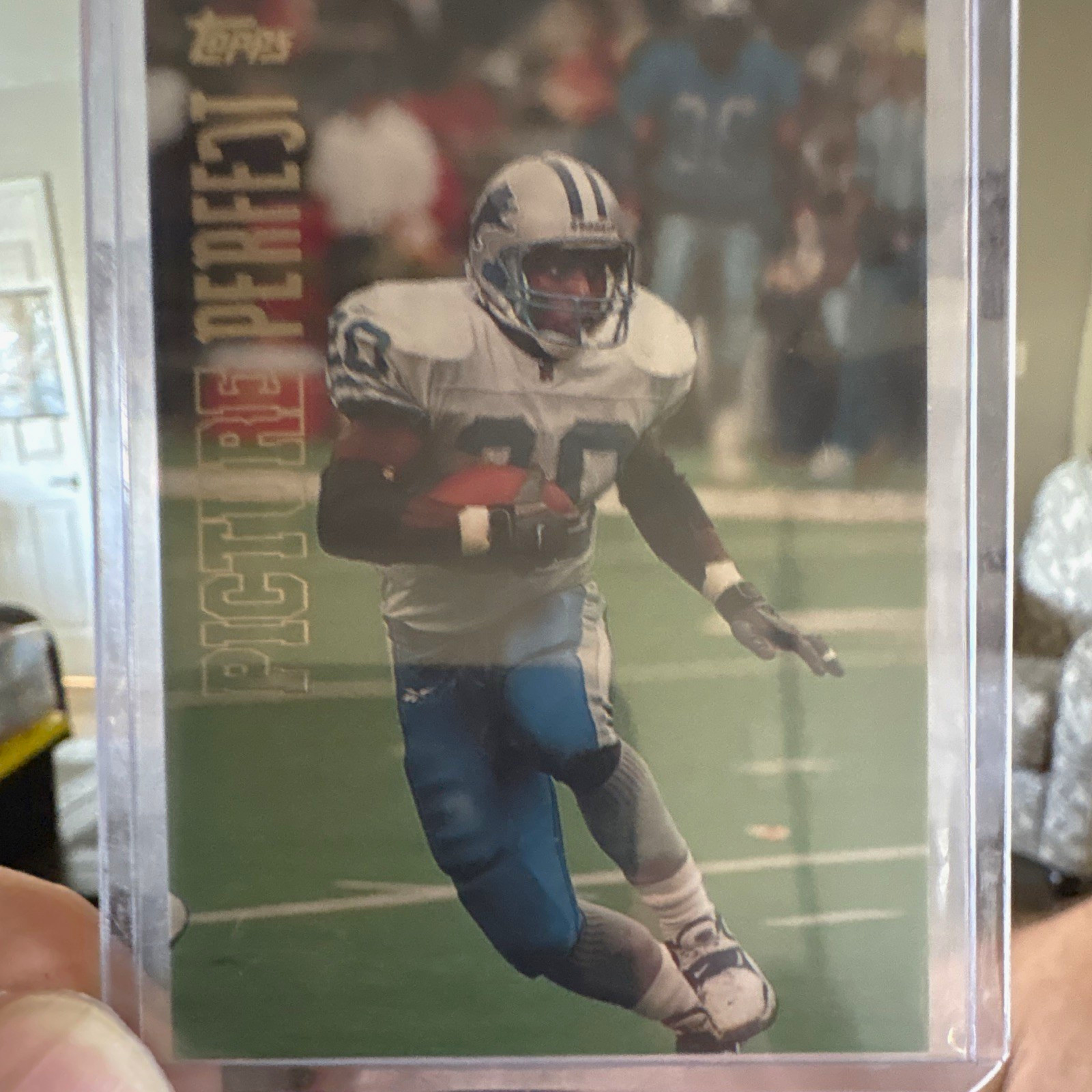 Topps 1999 Picture Perfect Barry Sanders Detroit Lions Insert Card #P7