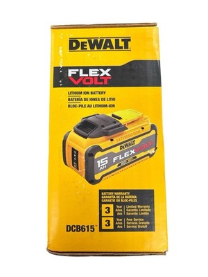 DEWALT FLEXVOLT 15AH Lithium Ion Battery DCB615 NEW 2024 Date