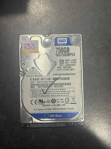 Western Digital WD Blue WD7500BPVX - 00JC3T0 750GB SATA 2,5" Festplatte HDD