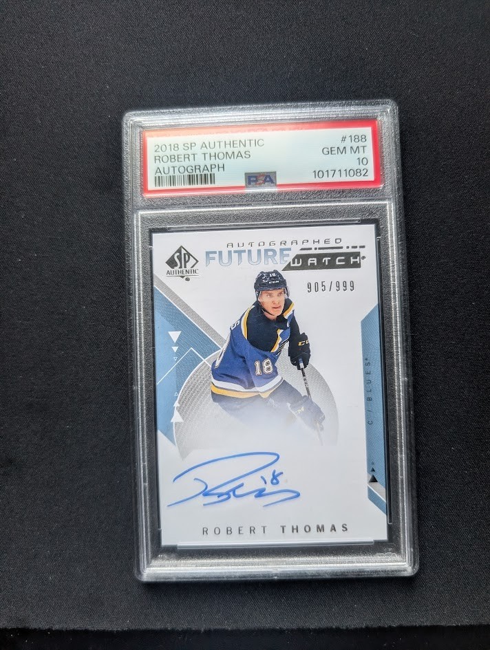 2018 SP AUTHENTIC #188 ROBERT THOMAS RC FUTURE WATCH AUTO ROOKIE /999 PSA 10