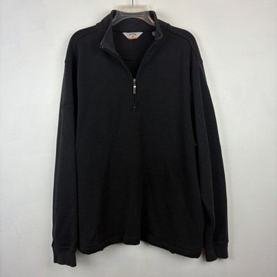 Callaway Quarter Pullover Men XL Zip Tech Fleece C Tech Black Golf Preppy Casual