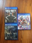 Ps4 3 Game lot COD BLOPS 3, FFXV, BlazBlueCF- Sony PlayStation 4