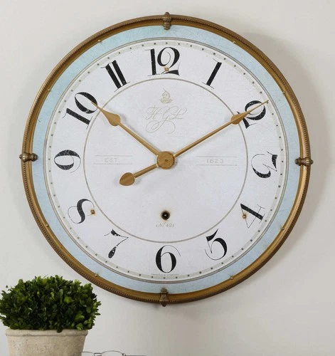 Uttermost 06091 Multicolored Torriana Antiqued Accent Wall Clock - Picture 1 of 2