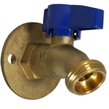 1 Pack XFITTING 1/2" Male Hose Bibb No kink with Nail Flange, Garden Valve