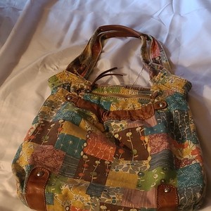 美品✨FOSSIL パッチワーク 本革 レザーバッグ 廃盤 希少 ヴィンテージ Fossil Patchwork | eBay