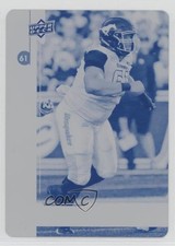 2018 Upper Deck CFL Achievement Printing Plate Cyan 1/1 Ucambre Williams #17 i9i