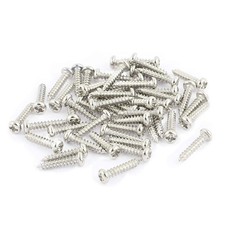 50pcs M2 x 10mm Stainless Steel Phillips Pan Round Head Self Tapping Screws