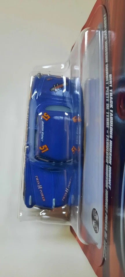 NUOVO CARS Disney pixar DIRT TRACK FABULOUS HUDSON HORNET DOC Mattel maclama - Immagine 3 di 4