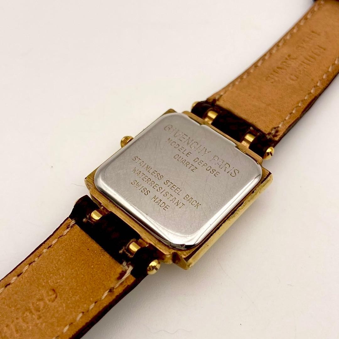 Givenchy Small Seconds Square Quartz Watch New Ba… - image 9