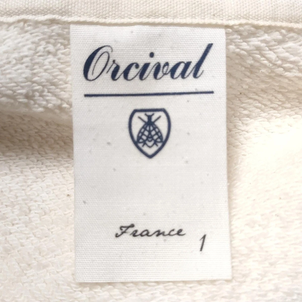 OFF WHITE Auth ORCIVAL Felpa con cappuccio da donna panna