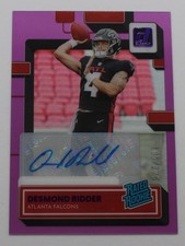 2022 Clearly Donruss Desmond Ridder Auto #52 Rated Rookie Purple /175