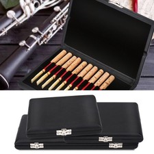 Wooden PU Leather Cover Reed Case Holder Storage Box for 10/12/20pcs Oboe Reeds