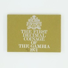 1971 Royal Mint The First Decimal Coinage of The Gambia 6-Coin Unc Set