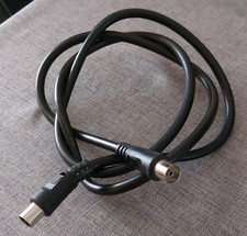 Kabel antenowy z wtyczką koncentryczną, 3C-2W 75 Ohm, 110 cm