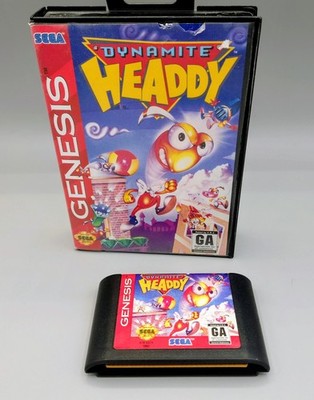 Dynamite Headdy (Sega Genesis, 1994) 24 Hour Shipping  
