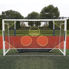 Soccer Goal Target Net with 7 Bright Scoring Target Zones,Soccer Shooting Tra...