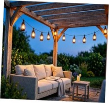Solar String Lights Outdoor Solar Light String Waterproof Patio Lights with 10