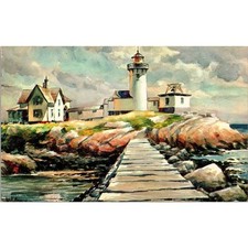 Seascape Watercolor by James Murray Postcard PC159