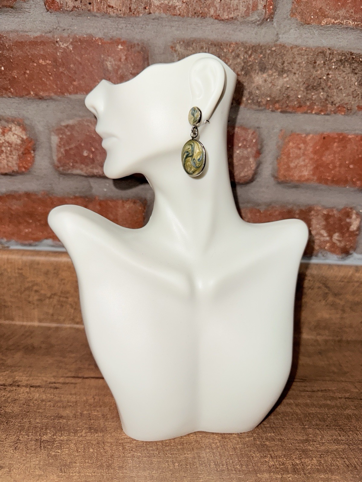 Sterling Silver Abalone Shell Drop Dangle Earring… - image 8