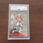 Joe Montana 2016 Panini Clear 49ner Football Autograph Card #96 PSA/DNA 10 Auto