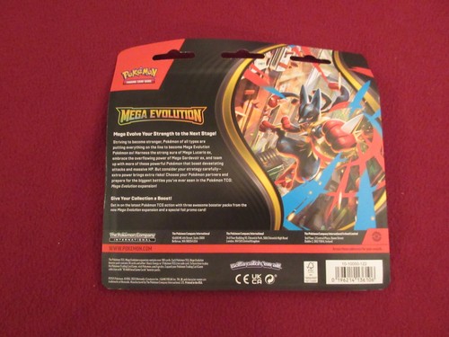 Mega Evolution Pokemon TCG Booster paquete de 3 - Imagen 2 de 2