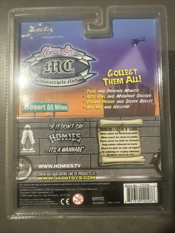 Homie Rollerz MC Motorcycle Club Nite Owl and Midnight Cruiser Orange 1:24 Scale - Photo 2/3