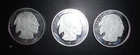Buffalo Indian Head Rounds Silver 999 Troy 1 Oz. Rounds , Lot of 3